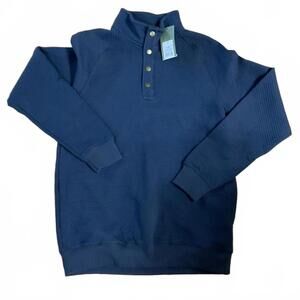 Goodfellow & C Men's Quilted Snap Pullover Sweatshirt Size Small